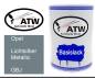Preview: Opel, Lichtsilber Metallic, GBJ: 500ml Lackdose, von ATW Autoteile West.